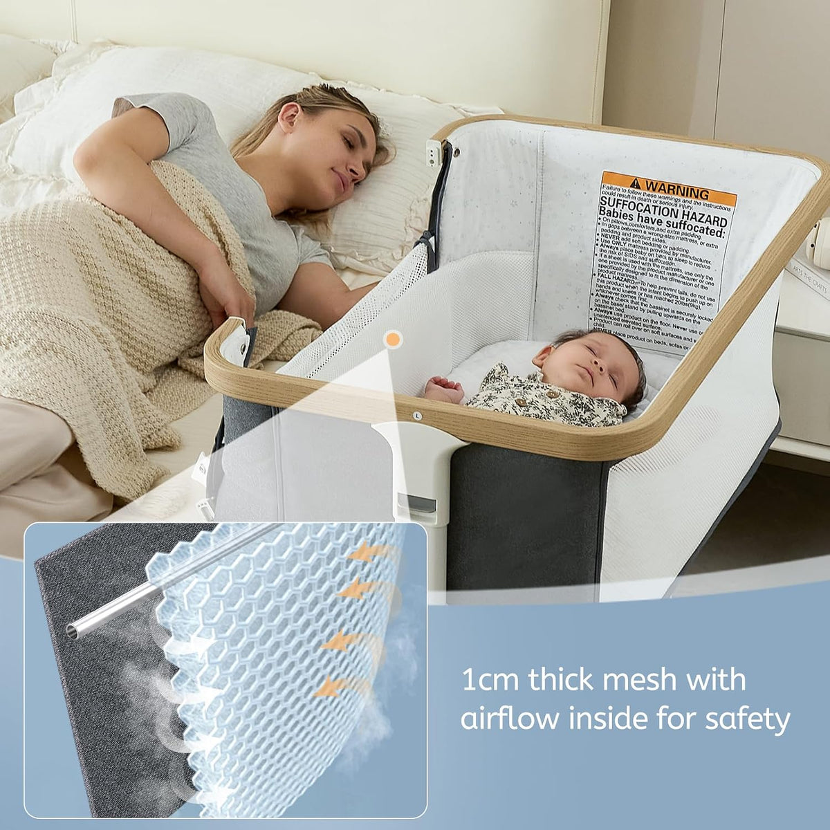 VaVaSoo Electric Rocking Bassinet for Baby