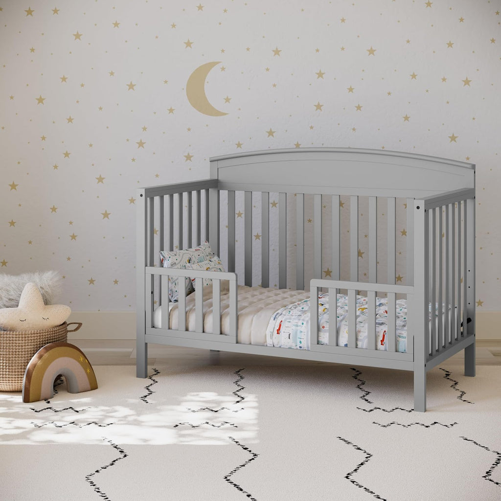 Graco Benton 5-in-1 Convertible Crib, Pebble Gray