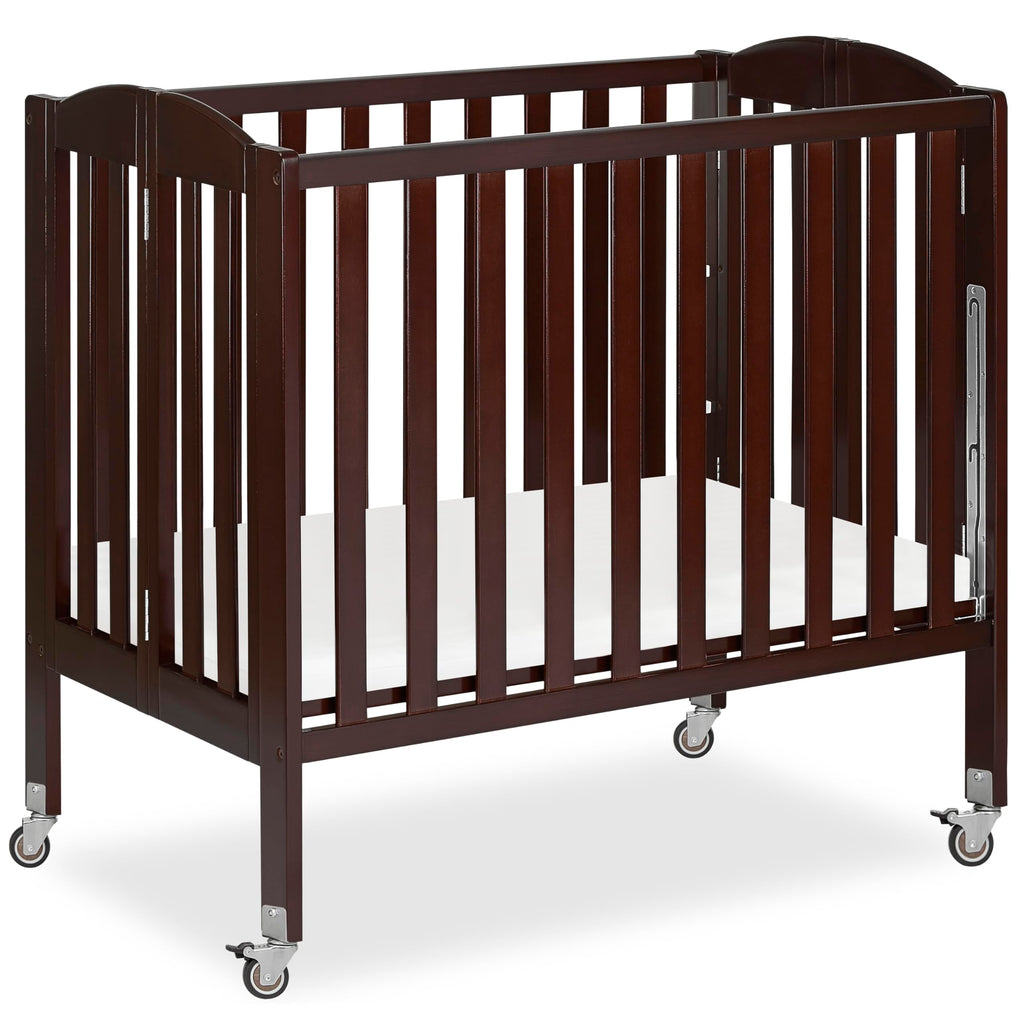 Dream On Me Mini Folding 3-in-1 Portable Baby Crib, Sturdy Locking Wheels