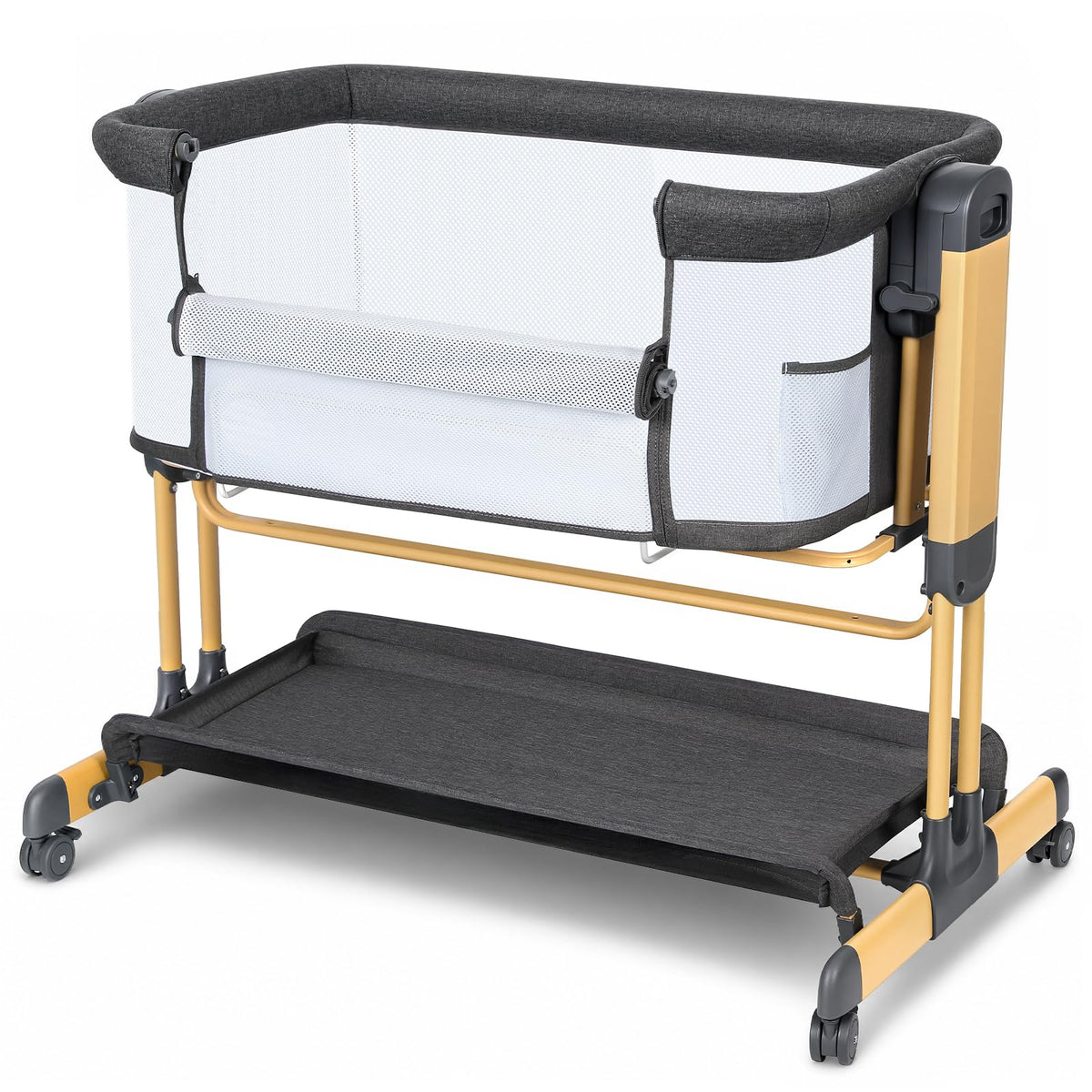 Onasti 3-in-1 Baby Bassinet Bedside Sleeper, Stable Bassinet for Newborns