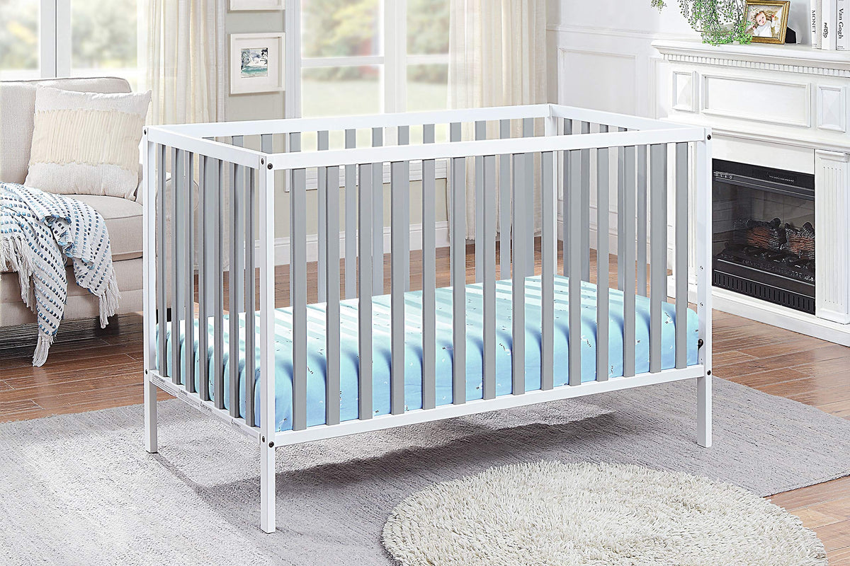 Baby Cache Deux Remi Island 3-in-1 Convertible Baby Crib (Do Re Me) Natural & White