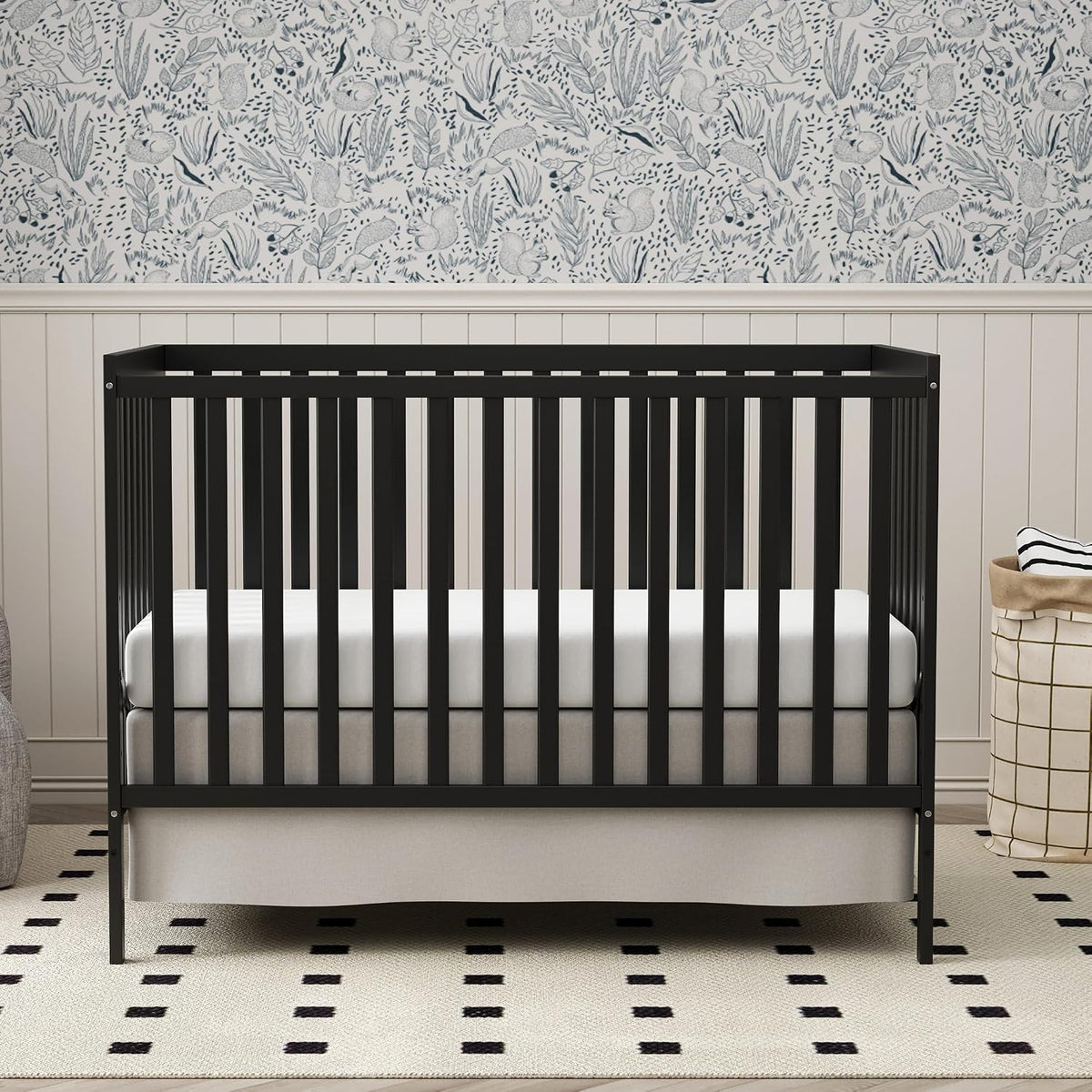 5-in-1 Convertible Baby Crib, Toddler, Daybed & Full-Size Bed