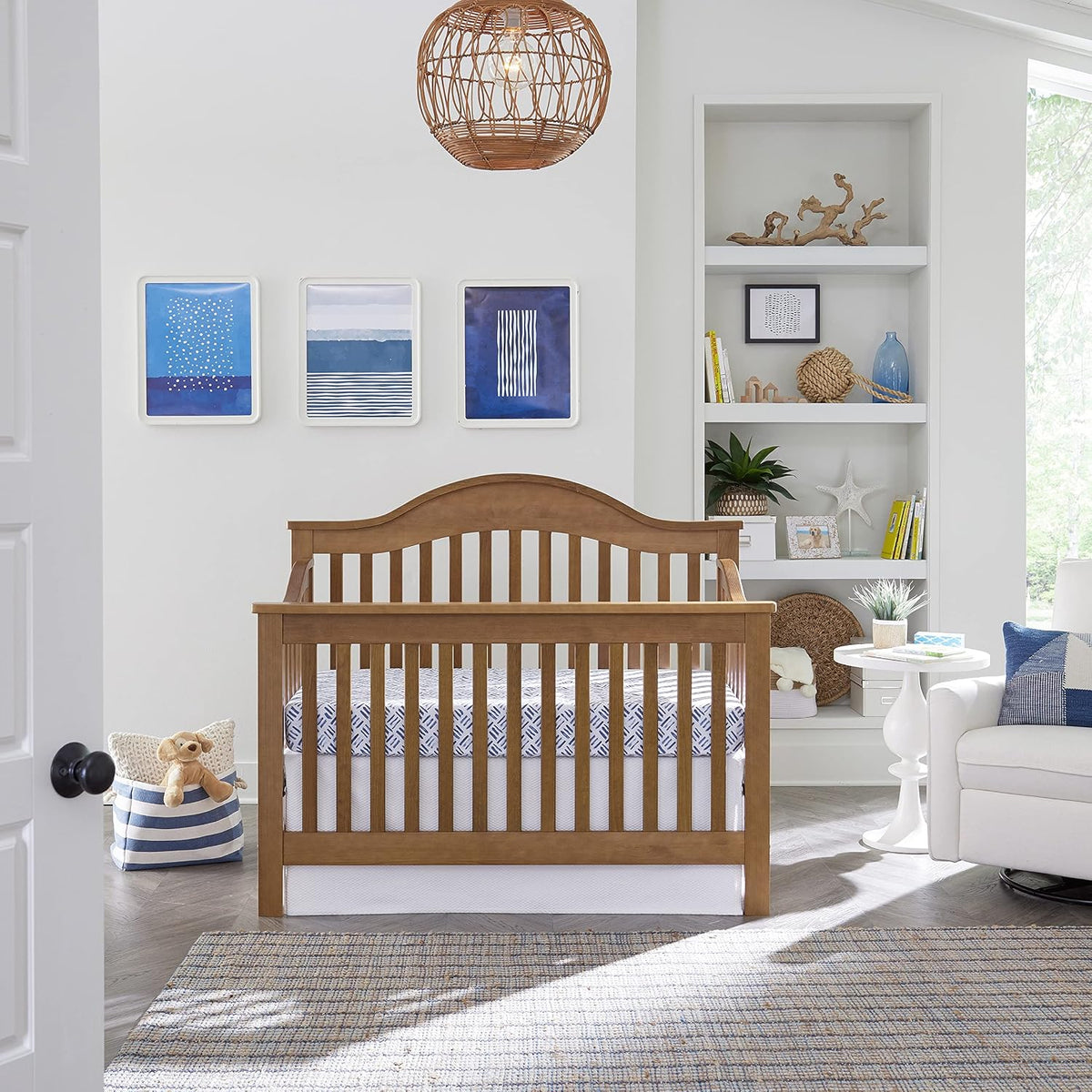 DaVinci Jayden 4-in-1 Convertible Crib, GREENGUARD Certified, Chestnut