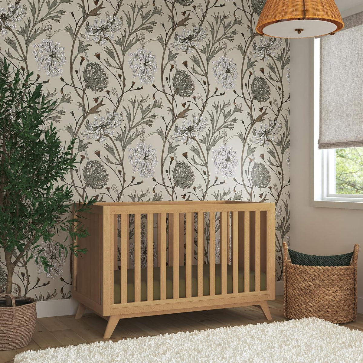 DaVinci Otto 3-in-1 Convertible Baby Crib, GREENGUARD Certified, Honey
