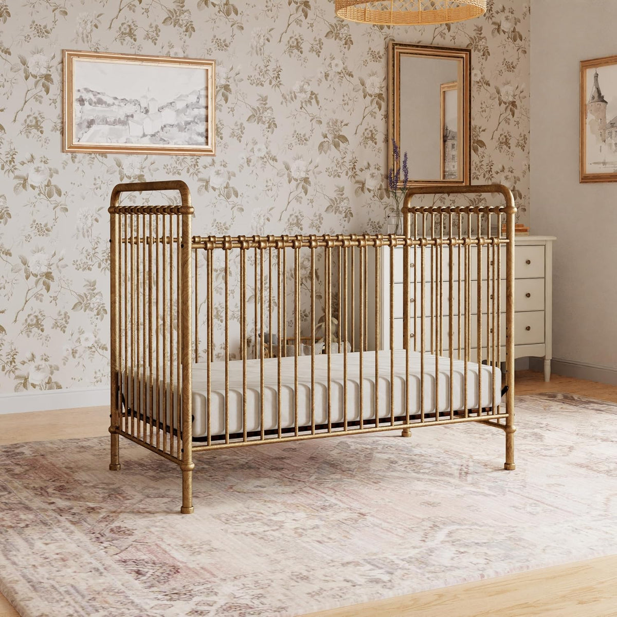 NAMESAKE Abigail 3-in-1 Convertible Baby Crib Gold